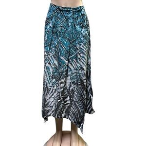 Zozo Midi Maxi Asymmetrical Handkercheif Hem Pull On Pocket Skirt Womens Medium